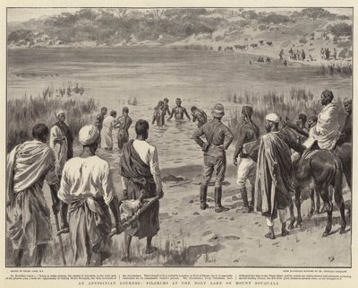 An Abyssinian Lourdes, Pilgrims at the Holy Lake on Mount Zouquala by Frank Dadd