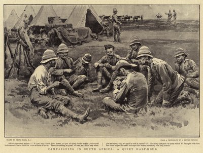 Campaigning in South Africa, a Quiet Half-Hour by Frank Dadd