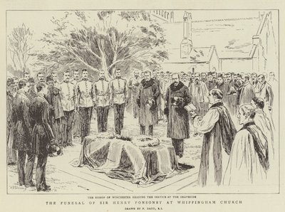 The Funeral of Sir Henry Ponsonby at Whippingham Church by Frank Dadd