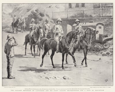 The Gallant Defender of Ladysmith and His Staff Leaving Headquarters for a Tour of Inspection by Frank Dadd