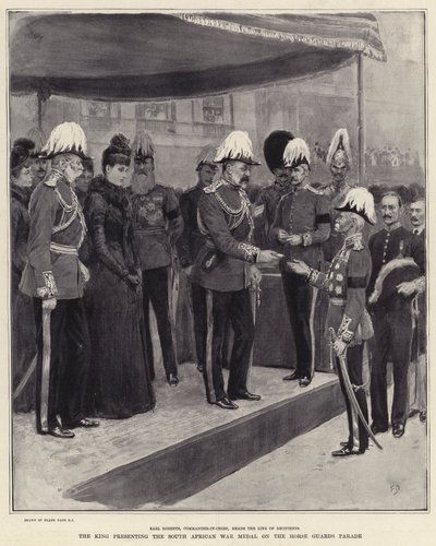 The King Presenting the South African War Medal on the Horse Guards Parade by Frank Dadd