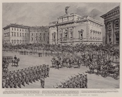The Royal Wedding Festivities in Rome, the Grand Review of Troops by Frank Dadd