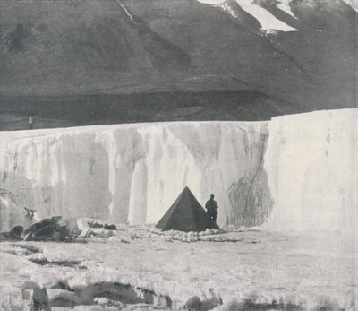 Alcove Camp in a Surface Gully of the Taylor Glacier by Frank Debenham