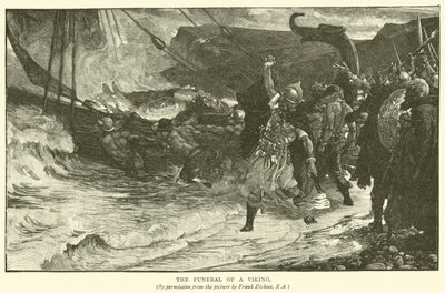 The funeral of a Viking by Frank Dicksee