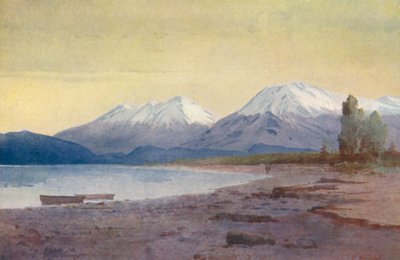 New Zealand: At the Foot of Lake Te-Anau by Frank H Wright