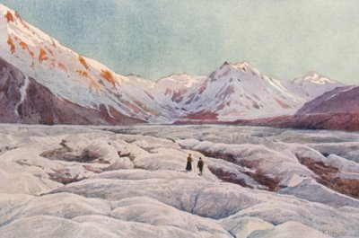 New Zealand: The Tasman Glacier by Frank H Wright