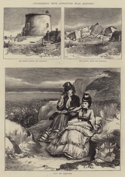 Experiments with Gun-Cotton Near Hastings by Frank Holl