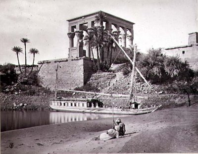 The Temple of Trajan, Looking South West, Philae by Frank Mason Good