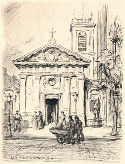 Church of St Denis de la Chapelle by Frank Milton Armington