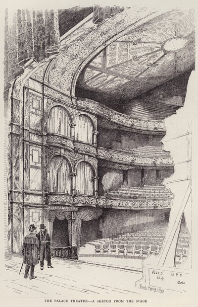 Interior of the Palace Theatre, London by Frank Murray