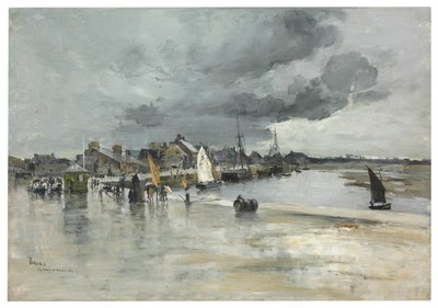 Harbour at St. Vaast, The Hague by Frank Myers Boggs