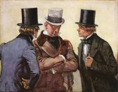 Traddles and I Visit Mr. Micawber by Frank Reynolds