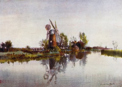 Norfolk Broads: Drainage Mill on the Ant by Frank Southgate