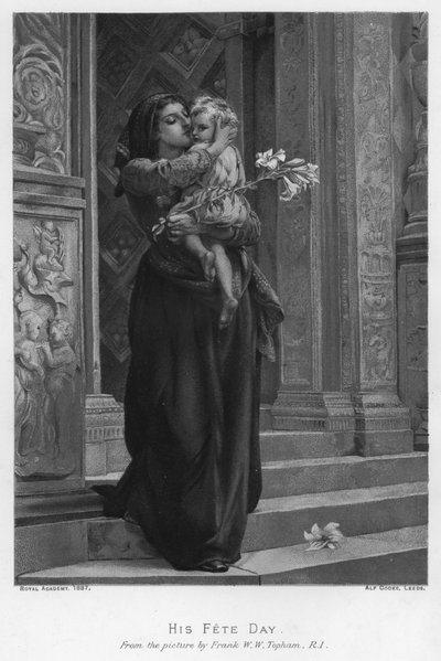 His Feast Day by Frank W. W. (after) Topham