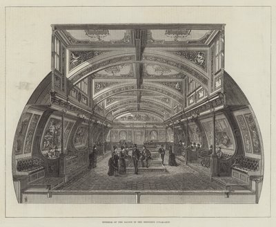 Interior of the Saloon in the Bessemer Steam-Ship by Frank Watkins