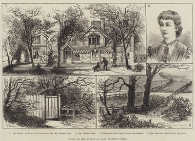 Scene of the Attack on Lady Florence Dixie by Frank Watkins