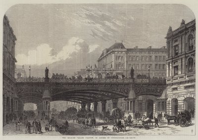 The Holborn Valley Viaduct, in Course of Construction by Frank Watkins