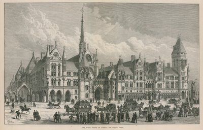 The Royal Courts of Justice: The Strand Front by Frank Watkins