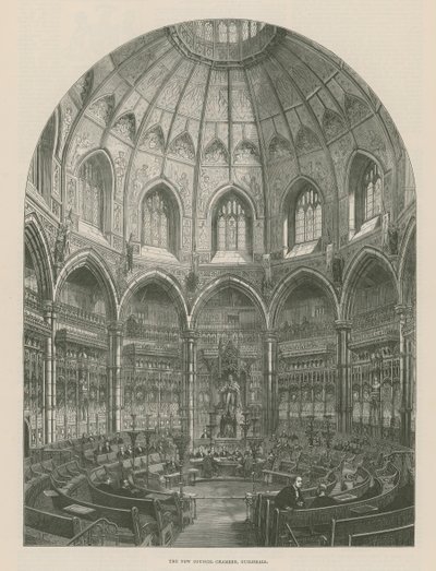 The New Council Chamber, Guildhall, London by Frank Watkins