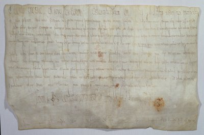 Document Signed by Emperor Charlemagne with His Monogram by Frankish School