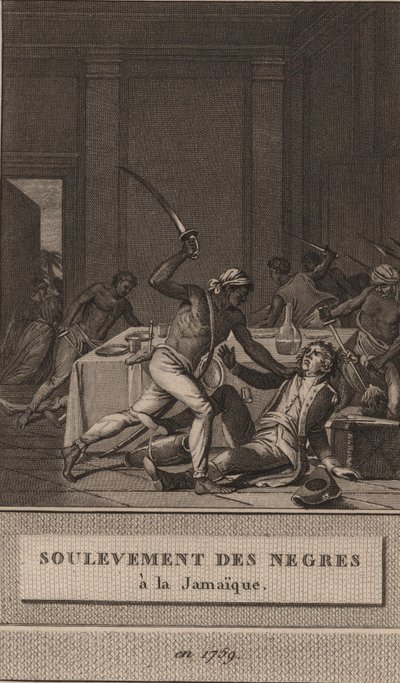 Uprising of the Black Slaves in Jamaica in 1760 by François Anne David