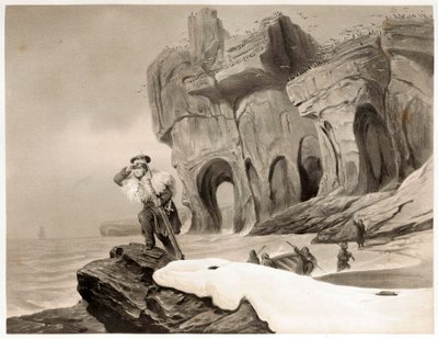 Bear Island from Voyages en Scandinavie, en Laponie, au Spitzberg et aux Feroe by François Auguste Biard