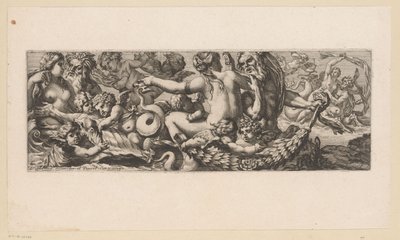 Triumph of Galatea with Nereids, Satyrs, and Putti by François Bignon (attributed to)