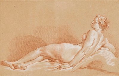 Young Woman Reclining by François Boucher
