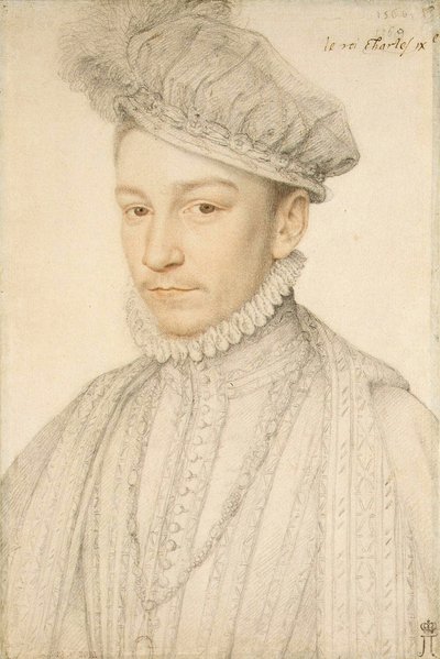 Portrait of King Charles IX of France by François Clouet