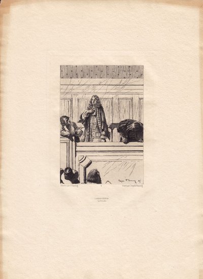 Victor Hugo - Hans of Iceland - The Tribunal by Francois Flameng