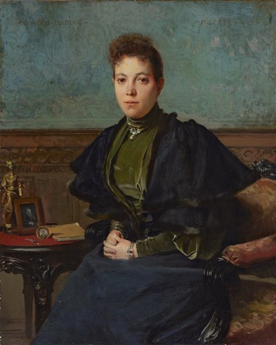 Portrait of Vera Kharitonenko by Francois Flameng