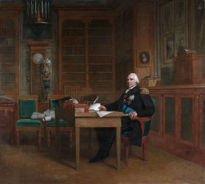 King Louis XVIII in His Study at the Tuileries by François Gérard