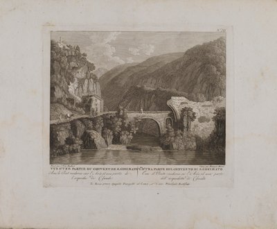View of a Part of the Convent of S. Cosimato (no. III) by François Morel