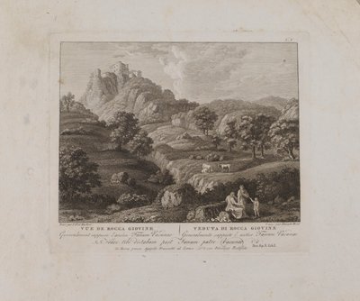 View of Rocca Giovine (No. V) by François Morel
