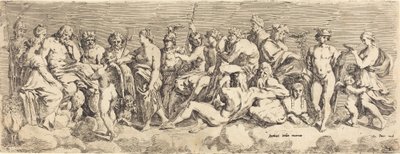 The Admission of Psyche to Olympia by François Perrier after Raphael