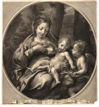 Madonna del Latte (Virgin and Child with an Angel) by François Spierre
