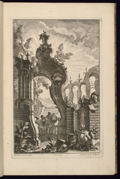Design for Fountain with Trelliswork Arches by François de Cuvilliés the Elder