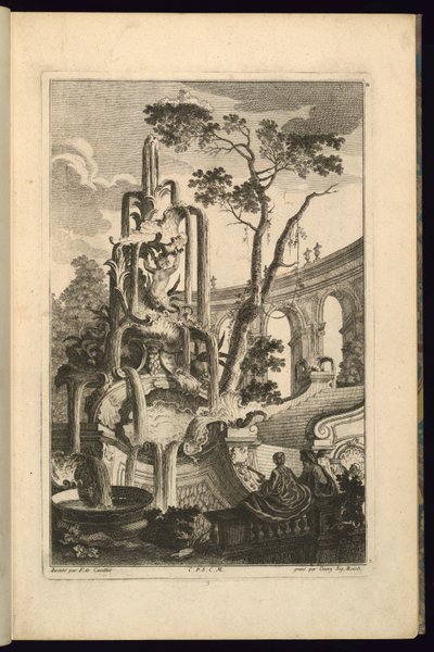 Design for Fountain with a Couple by François de Cuvilliés the Elder
