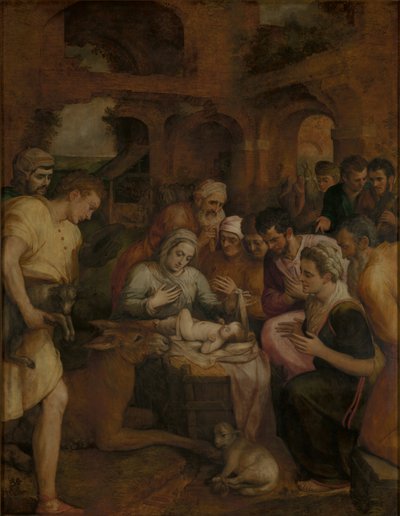 The Adoration of the Shepherds by Frans Floris