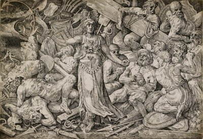 Victoria Surrounded by Prisoners and Trophies, 1552 by Frans Floris
