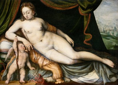 Venus and Cupid by Frans Floris I