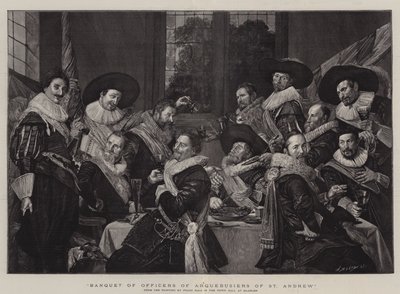 Banquet of Officers of Arquebusiers of St Andrew by Frans Hals