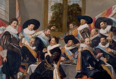 Banquet of the Officers of the Calivermen Civic Guard by Frans Hals