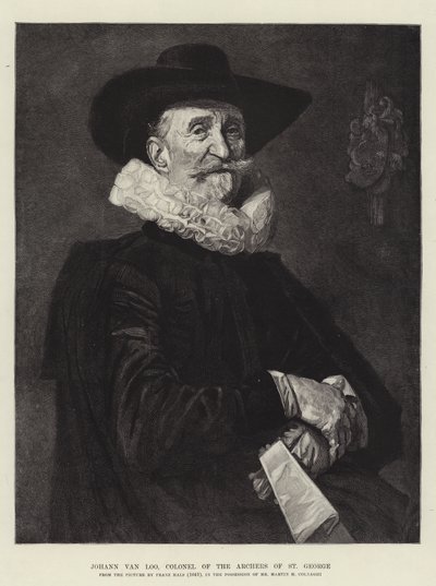 Johann van Loo, Colonel of the Archers of St George by Frans Hals