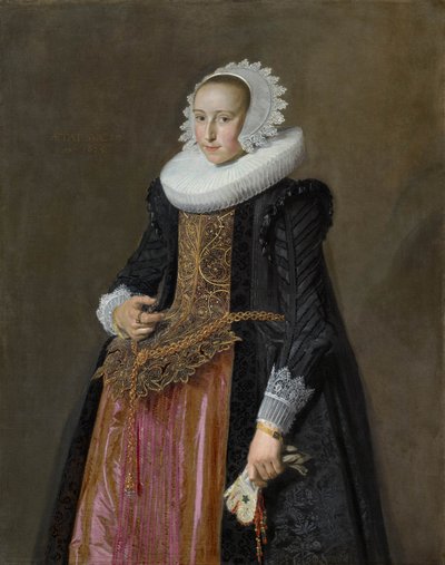 Portrait of Aletta Hanemans (1606-1653) by Frans Hals