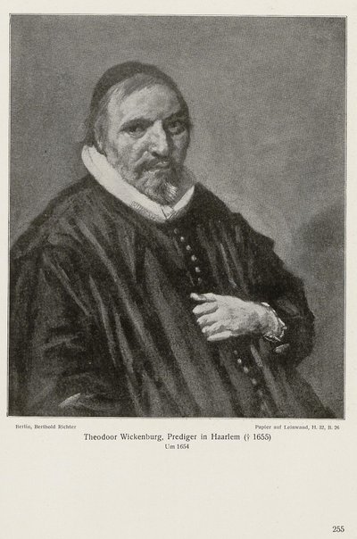 Portrait of Theodorus Wikenburg by Frans Hals