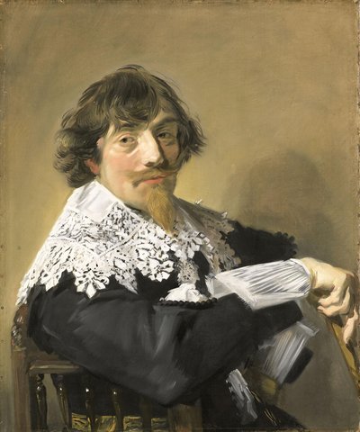 Portrait of a Man, Possibly Nicolaes Hasselaer (1593-1635) by Frans Hals