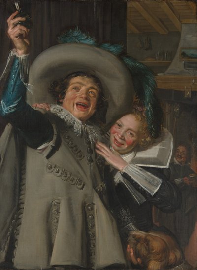 Young Man and Woman in an Inn by Frans Hals