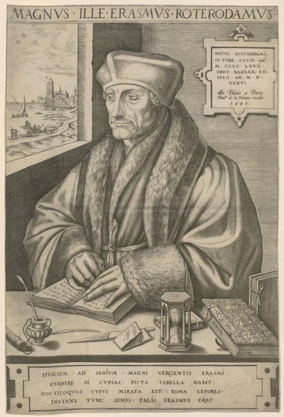 Portrait of Erasmus of Rotterdam by Frans Huys