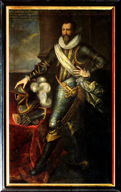 Portrait of Maximilian de Bethune, Duke of Sully as great master of artillery by Frans II Pourbus